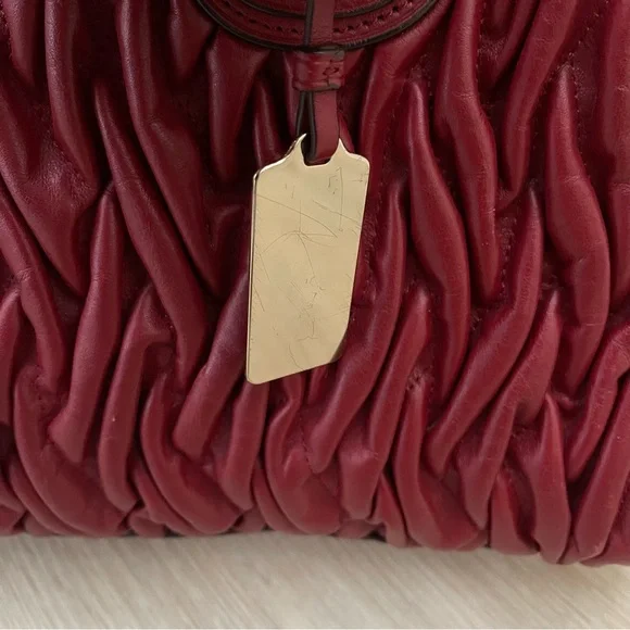 Coach Red Leather Handbag - Picture 3 of 8